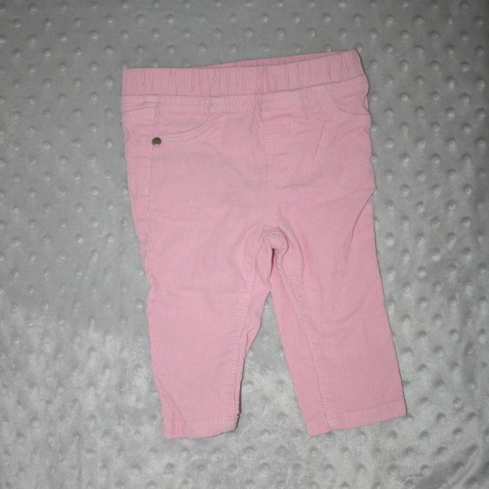 3/$20 Baby girl sparkly corduroy pants 6 months